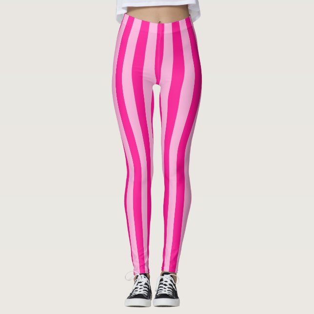 Legging Rosas claro e Pernas Rosa Profundas (Frente)