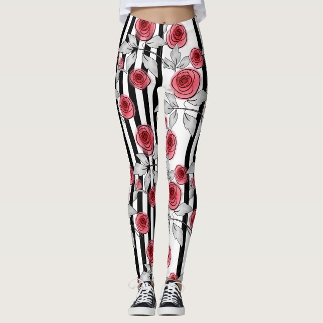 Legging Rosas de Aquarela (Frente)