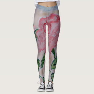 Legging Rosas de Verão abstrato