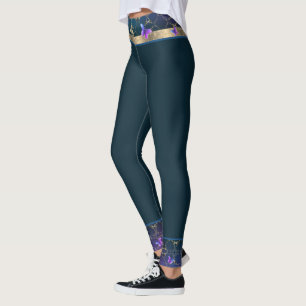 Legging Rosas e borboletas Leggens Azuis