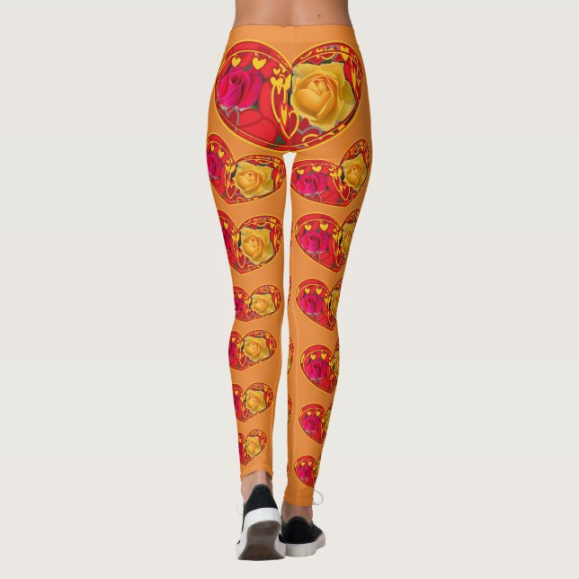 Legging Rosas e Corações (Verso)