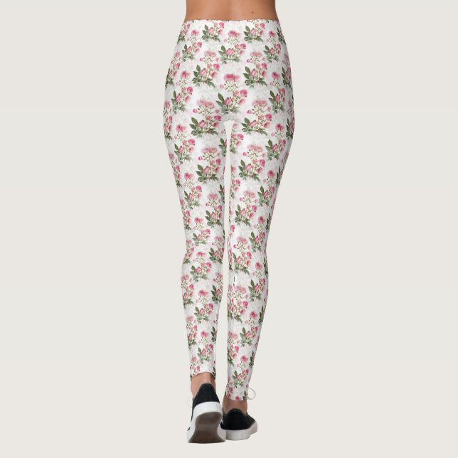 Legging Rosas,moderno,floral,moderno,moderno,tendência,vin (Verso)