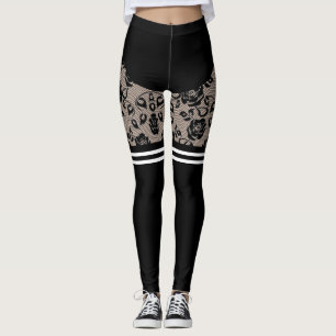 Legging Rosas Pretas Negras Lace Fishnet Meias Otk e Curta