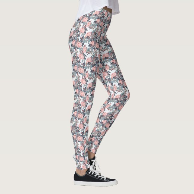 Legging Rosas Rosa (Direita)