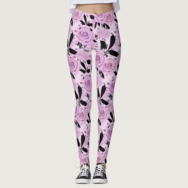 Legging Rosas rosadas (Frente)