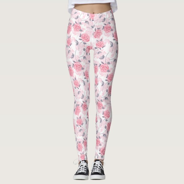 Legging Rosas rosadas (Frente)