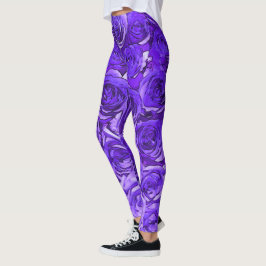 Legging Rosas roxas