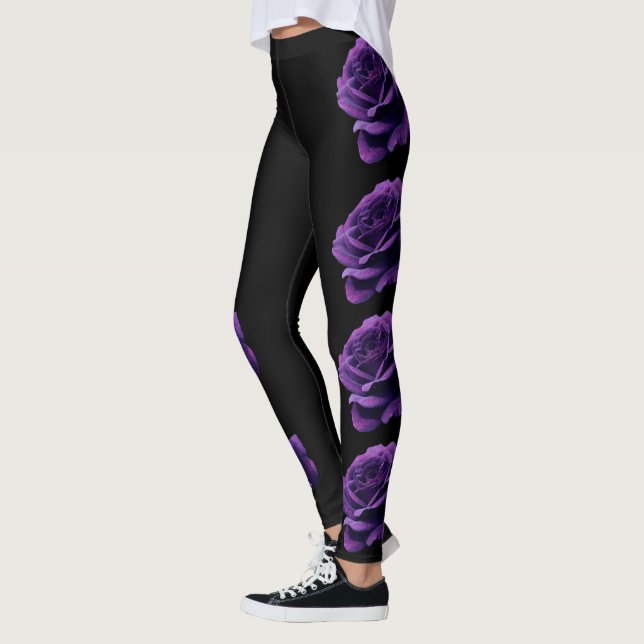 Legging rosas roxos (Esquerda)