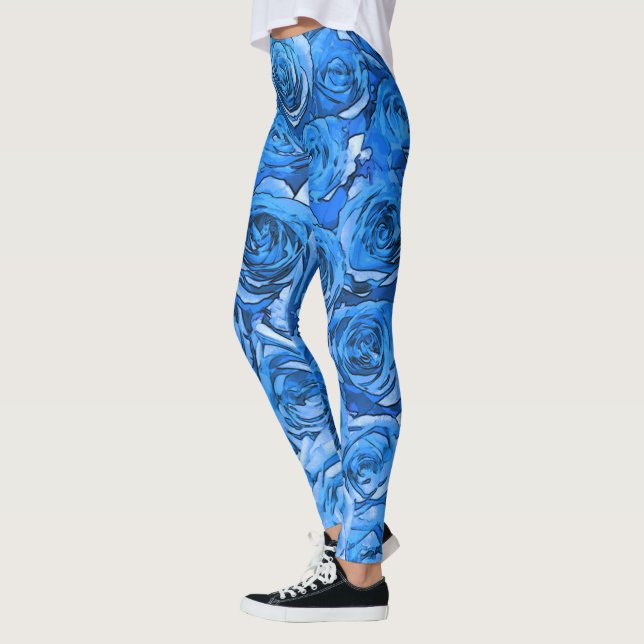 Legging Rosas turquesas (Esquerda)