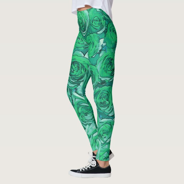 Legging Rosas verdes (Esquerda)