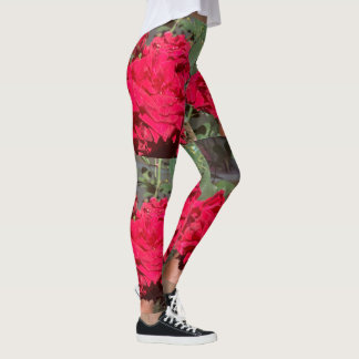 Legging Rosas vermelhas