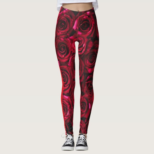 Legging Rosas vermelhas (Frente)