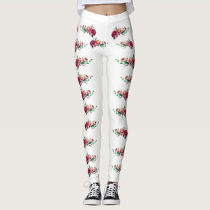 Legging Rosas vermelhas