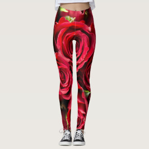Legging Rosas vermelhas