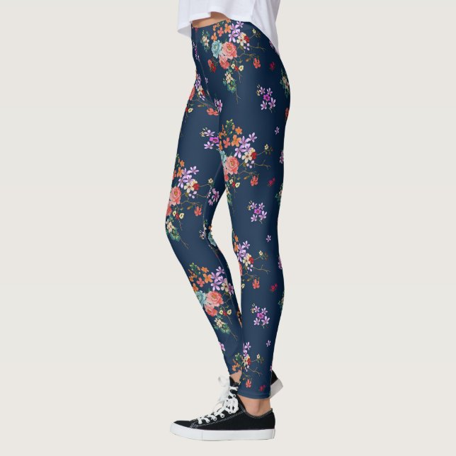 Legging Rose Bouquet Floral Pattern (Esquerda)