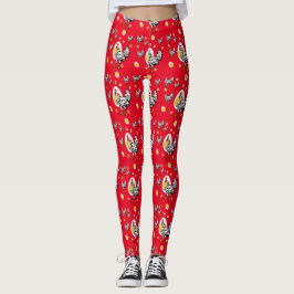Legging Roseanne Chicken - Funny Roseanne Rooster e Ovo