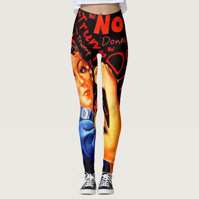 Legging "Rosie engraçado" e "nenhum trunfo " (Frente)