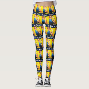Legging Rosie o rebitador "nós fizemo-lo" caneleiras