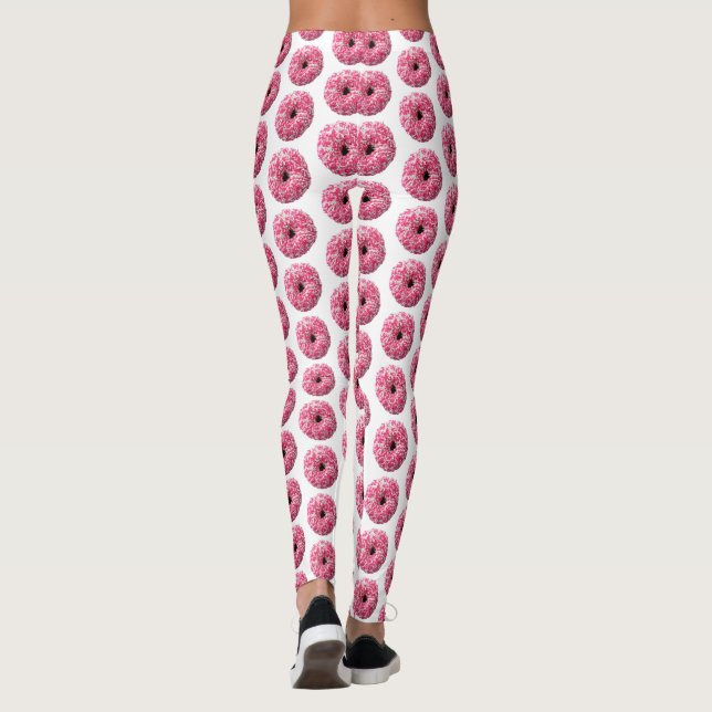 Legging Rosquinha de borrifadas rosa brancas (Verso)