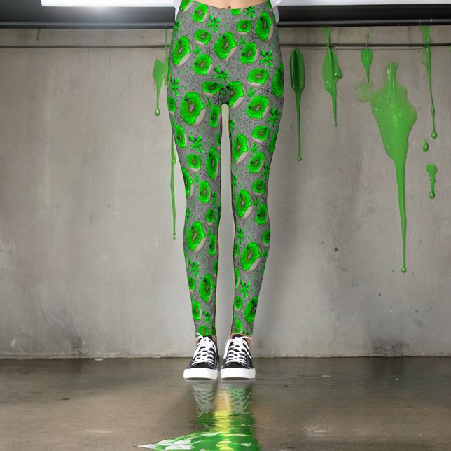 Legging Rosquinhas de lodo verde zombie (Criador carregado)