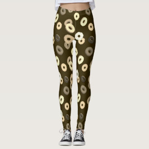 Legging Rosquinhas elegantes de chocolate baunilha castanh