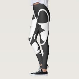 Legging Rosto de Falha Atordoado