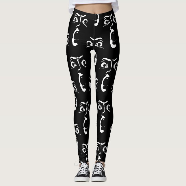 Legging rosto de horror (Frente)