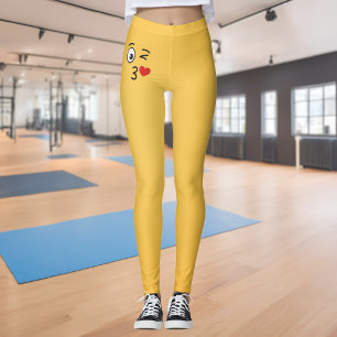 Legging Rosto Jogando Beijo