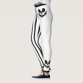 Legging Rostos e faixas do Halloween, Jack-O-Lanterna