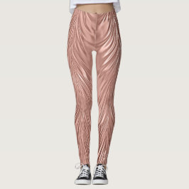 Legging Rotação Metálica Rosa Dourada