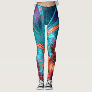 Legging Roteiro de pena fractal