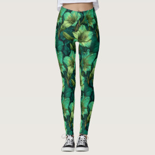 Legging Roupa de Exercício Fantasia Artística Amaryllis