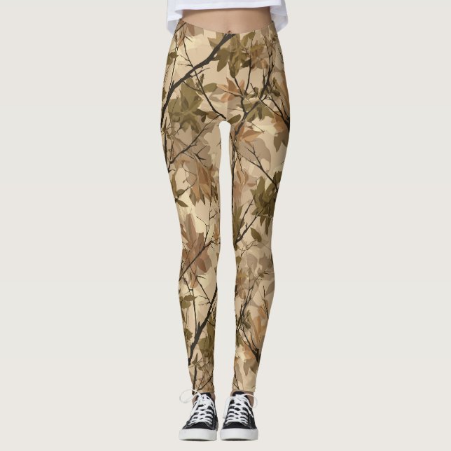 Legging Roupa de Treino Presente de Aniversário Camuflagem (Frente)