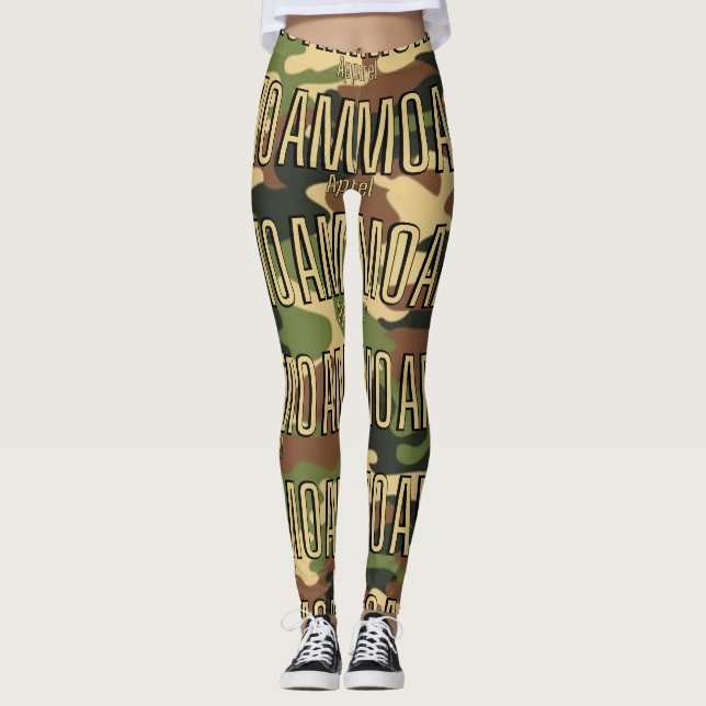 Legging ROUPA do Exército Clássico de Impressões da AMMO (Frente)