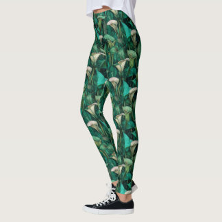 Legging Roupas Ativas Verdes Calas brilho Feriado
