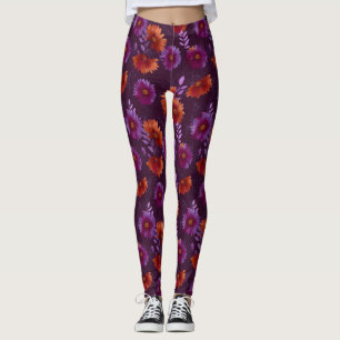Legging Roupas de Acento de Margarida Coloridas Cardio