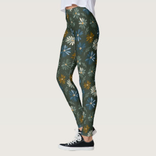 Legging Roupas de Fitness Classic Daisy Sparkle