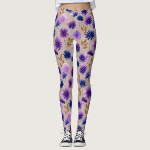 Legging Roupas de Fitness Temáticas de Margarida Clássicas