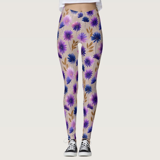 Legging Roupas de Fitness Temáticas de Margarida Clássicas (Frente)