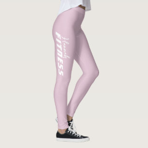 Legging Roupas de ginástica de dança rosa violeta claro