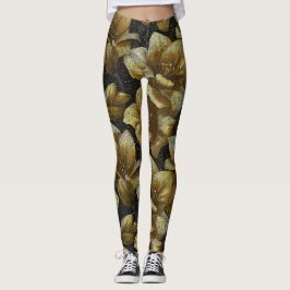 Legging Roupas de Treino com Acento de Amarílis Edgy