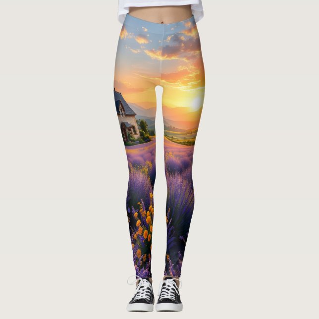 Legging Roupas Lavender Escape (Frente)