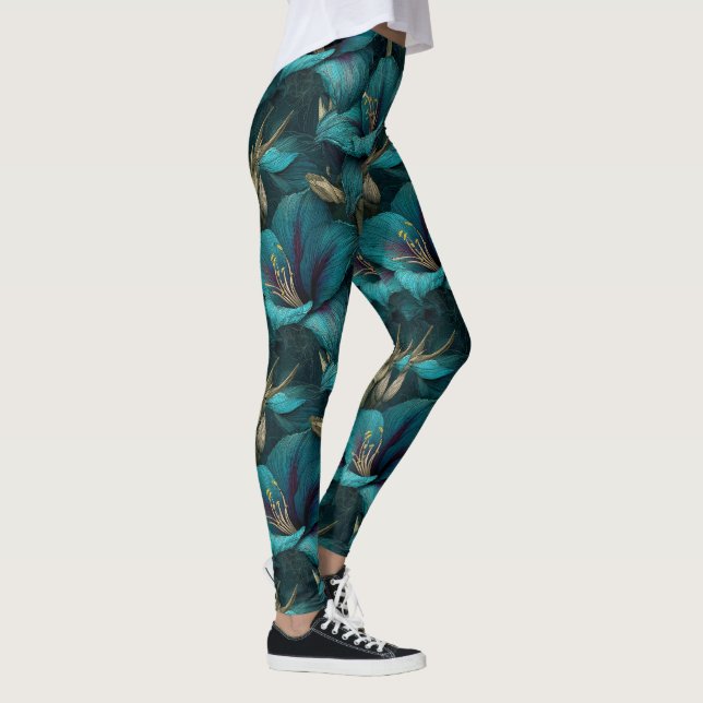 Legging Roupas Temáticas de Amarílis com Exercícios Edgy (Direita)