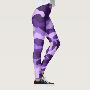 Legging roxo camuflado