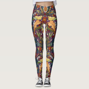 Legging Roxo-damasco vitoriano