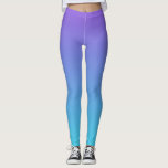 Legging Roxo e azul Ombre da cerceta<br><div class="desc">Caneleiras azuis e roxas da cerceta moderna do ombre.</div>