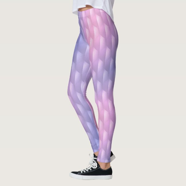 Legging Roxo e Rosa Iridescentes (Esquerda)