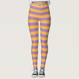 Legging Roxo Laranja Esbranquiçado De Bruxa De Halloween