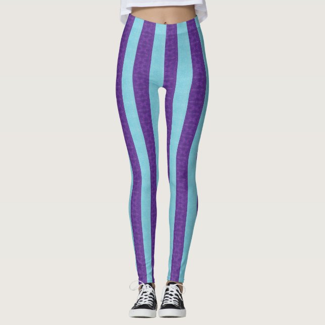 Legging Roxo listrado (Frente)