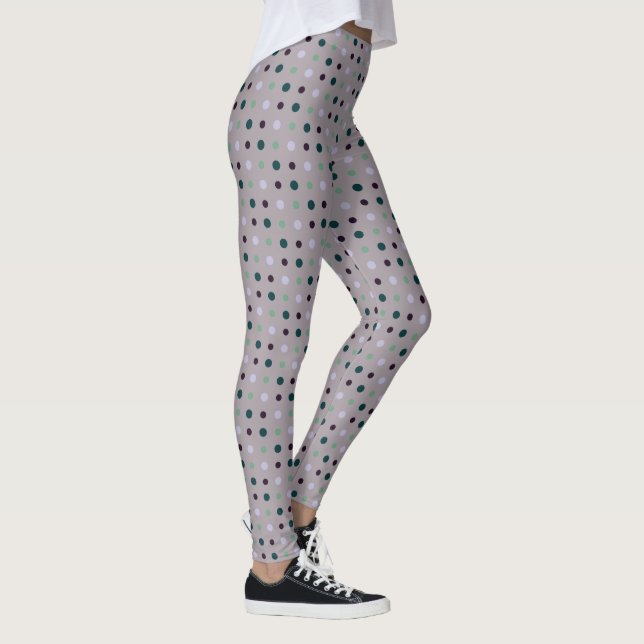 Legging Roxo, Teal e verde (Direita)